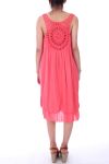 LOW BACK DRESS FANTASY 9186 CORAL