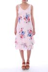 DRESS PRINTED 9187 ROSE