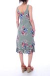 DRESS PRINTED 9187 MILITARY GREEN