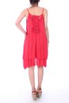 ROBE DOS FANTAISIE 9188 ROUGE