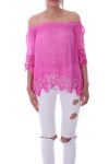 TUNIC LACE 9200 FUSHIA