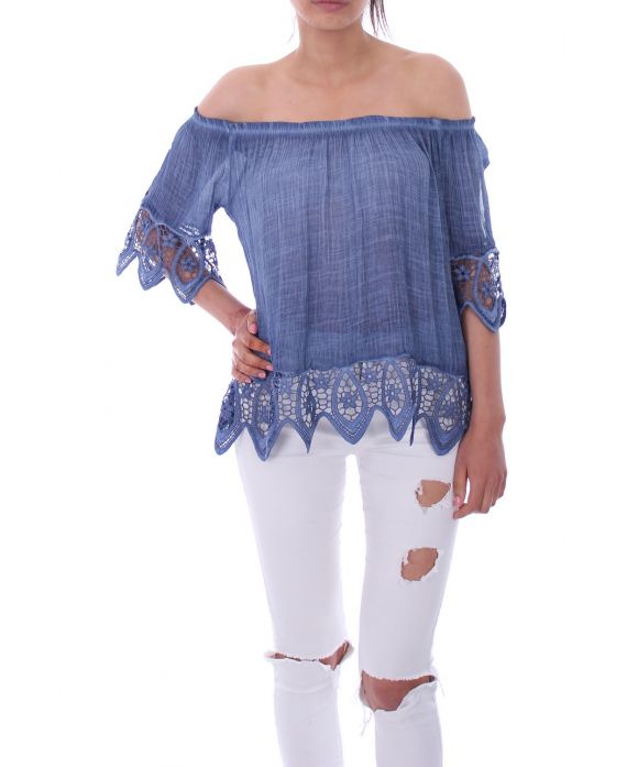 TUNIC LACE 9200 BLUE JEANS