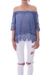 TUNIC LACE 9200 BLUE JEANS