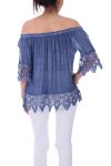 TUNIC LACE 9200 BLUE JEANS