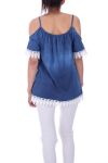 TOP EPAULES DENUDEES 9202 BLEU FONCE