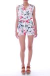 KOMBINATION SHORT FLORAL 0001 WEIß