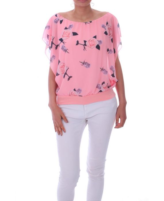 TOP A FLEURS 0021 ROSE