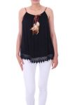 TOP ENCOLURE A PLUMES 0044 NOIR