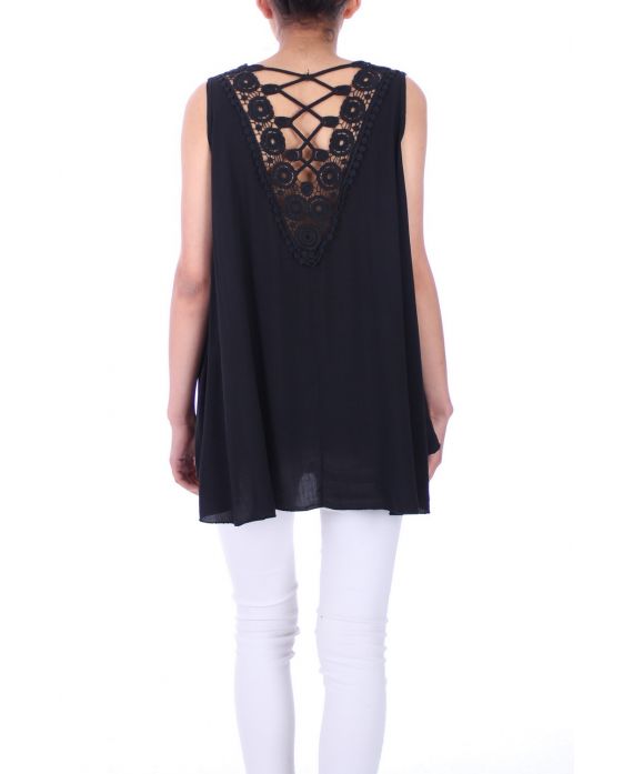 TOP BACK LACE 0009 BLACK