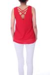 TOP ZIP POSTERIORE ATTRAVERSA 0027 ROSSO