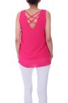 TOP ZIP POSTERIORE ATTRAVERSA 0027 FUSHIA