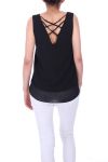 TOP ZIPS BACK CROSSES 0027 BLACK