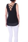 TOP ZIPPE DOS CROISE 0027 NOIR