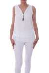 TOP ZIP POSTERIORE ATTRAVERSA 0027-BIANCO