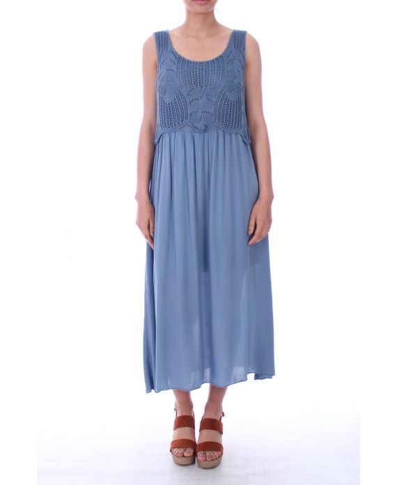 LONG DRESS OVERLAY 0020 BLUE