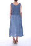 LONG DRESS OVERLAY 0020 BLUE