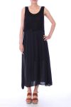 LONG DRESS OVERLAY 0020 BLACK