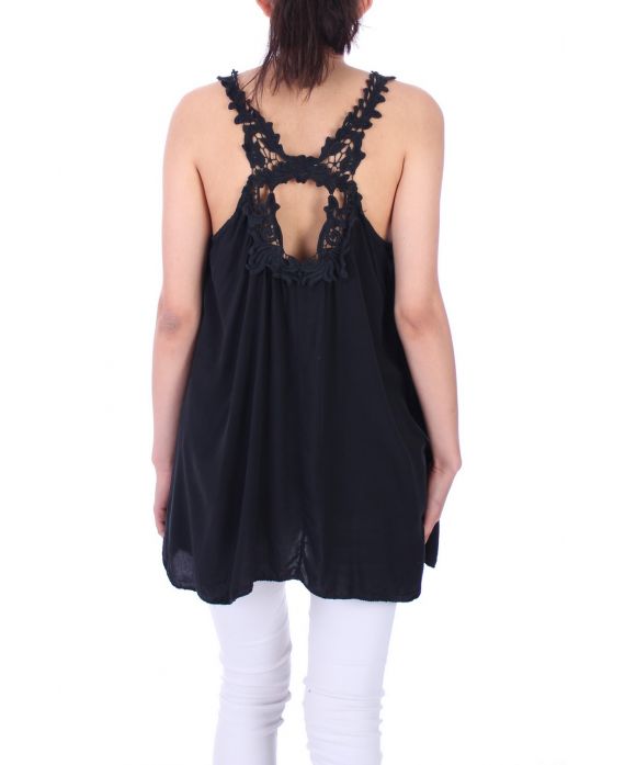 TOP BACK LACE 0008 BLACK