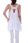 TOP SCHIENA IN PIZZO 0008 BIANCO