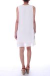 ROBE IMPRIMEE 0023 BLANC