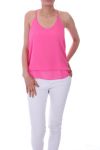 TOP TERUG KRUISEN 0028 NEON ROZE