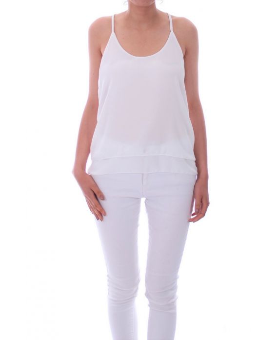 TOP BACK CROSSES 0028 WHITE