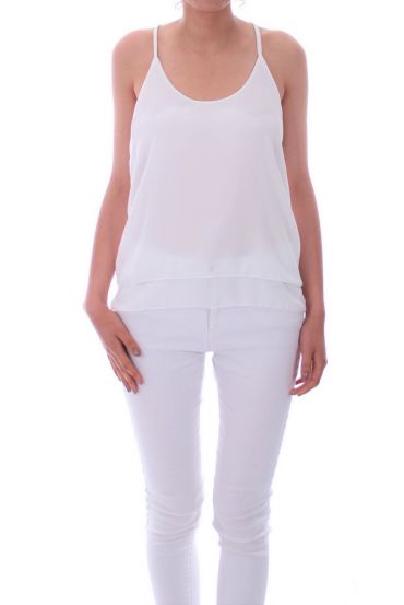 TOP BACK CROSSES 0028 WHITE