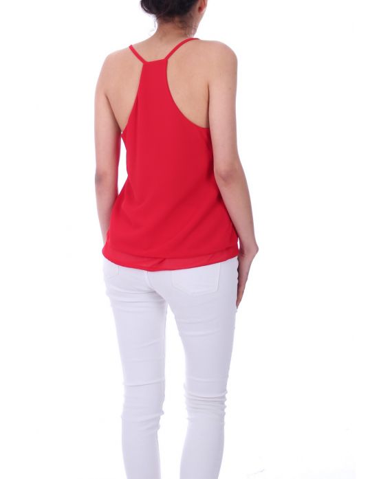 TOP DOS CROISE 0028 ROUGE