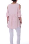 TOP AUSSCHNITT A SPITZEN-UP 0043 ROSA