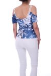 TOP EMPIECEMENT KANT 0047 BLAUW