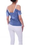 TOP EMPIECEMENT KANT 0049 BLAUW