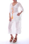 ABITO IN PIZZO 0014 BLANC BOHEME