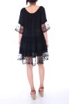 TUNIC DRESS LACE 0053 NOIR - BOHEME