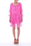 ROBE TUNIQUE DENTELLE 0051 FUSHIA - BOHEME