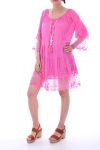 ROBE TUNIQUE DENTELLE 0051 FUSHIA - BOHEME