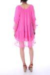 TUNIC DRESS LACE 0051 FUSHIA - BOHEME