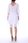 ROBE TUNIQUE DENTELLE 0051 BLANC - BOHEME