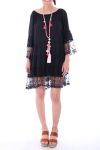 TUNIC DRESS LACE 0051 NOIR - BOHEME