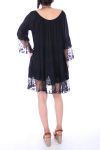 TUNIC DRESS LACE 0051 NOIR - BOHEME