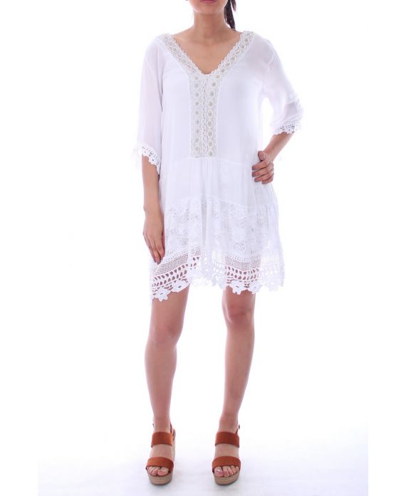 DRESS LACE OPEN RUG 0039 BLANC - BOHEME