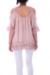 TUNIC LACE GOLDEN 0042 PINK - BOHEME