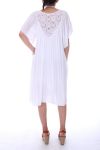 DRESS PAILLETEE 0067 BLANC - BOHEME