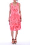 DRESS 0075 CORAL