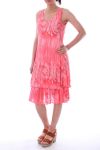 DRESS 0075 CORAL