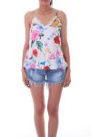 CAMISOLA FLORAL 0103 BLANCO