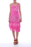 DRESS 0075 FUSHIA