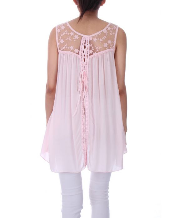 TOP BACK LACE 0062 ROZE