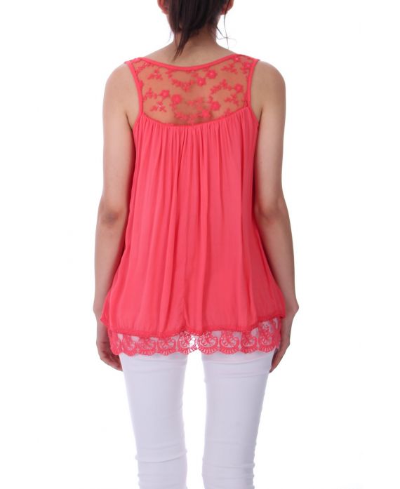 TOP DENTELLE 0063 CORAIL