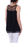 TOP DI PIZZO 0063 NERO