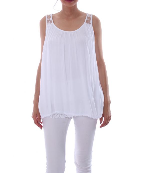 TOP DI PIZZO 0063 BIANCO